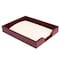 Dacasso Burgundy Bonded Leather Letter Tray AG-5201 - alternate 4